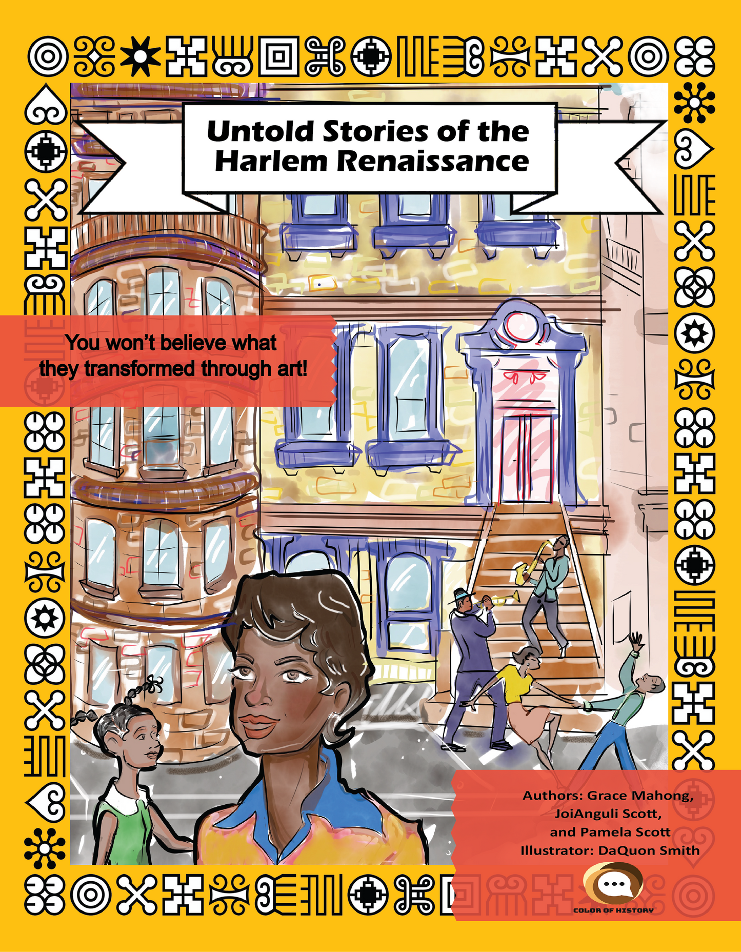 Untold Stories of the Harlem Renaissance - Black history Activity and Coloring Book and access to Sip Juice & Color History - Kids Online Coloring Party